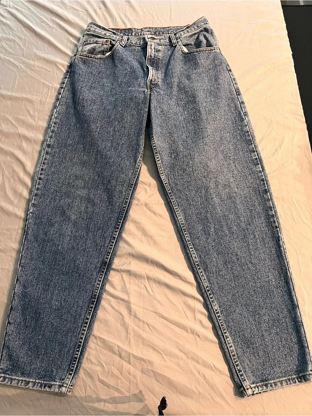 Vintage 90s Levis 560 Made in USA Loose Fit Jeans Mens 34x32 Red Tab